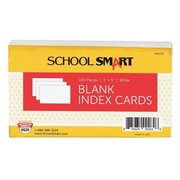School Smart INDEX CARD 3X5 PLAIN WHITE PACK OF 100 PK IND35P